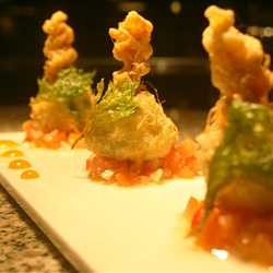 perkedel kentang mie pentol dan salsa.